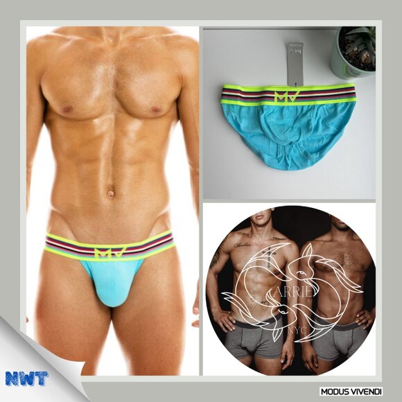 Modus Vivendi - Peace Tanga Brief - Blue (M) - Picture 1 of 6